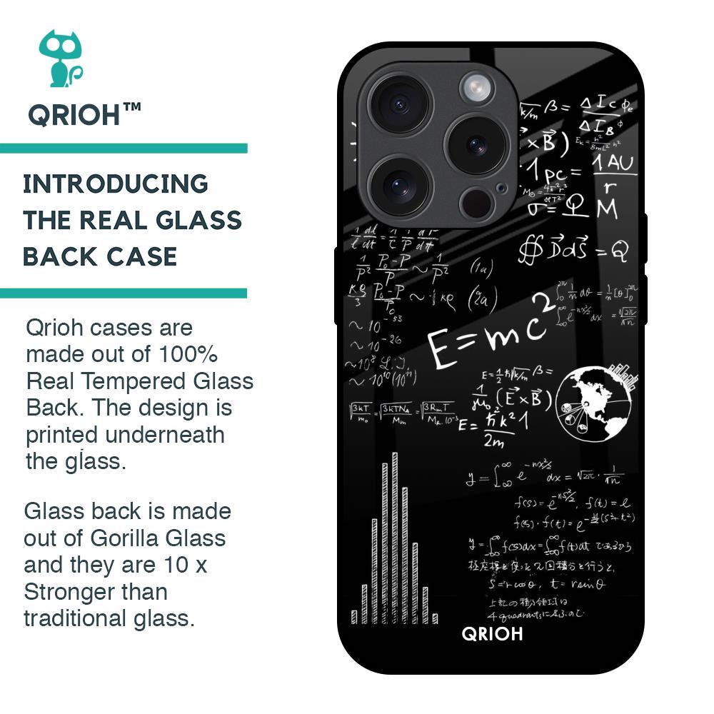 Funny Math Glass Case for iPhone 15 Pro