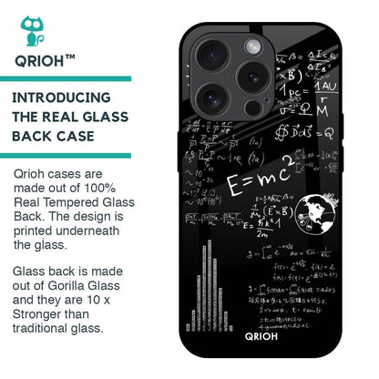 Funny Math Glass Case for iPhone 15 Pro