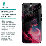 Moon Wolf Glass Case for iPhone 15 Pro