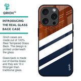 Bold Stripes Glass Case for iPhone 15 Pro