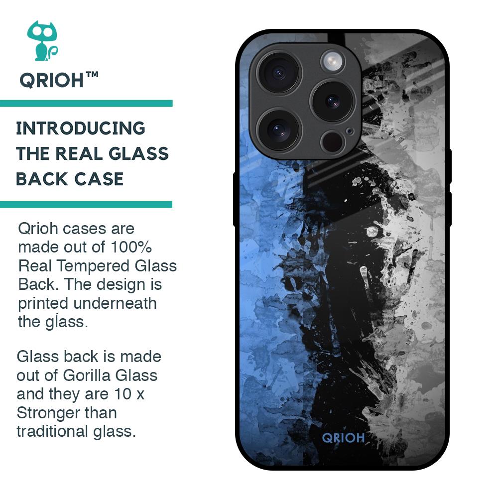 Dark Grunge Glass Case for iPhone 15 Pro