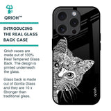 Kitten Mandala Glass Case for iPhone 15 Pro