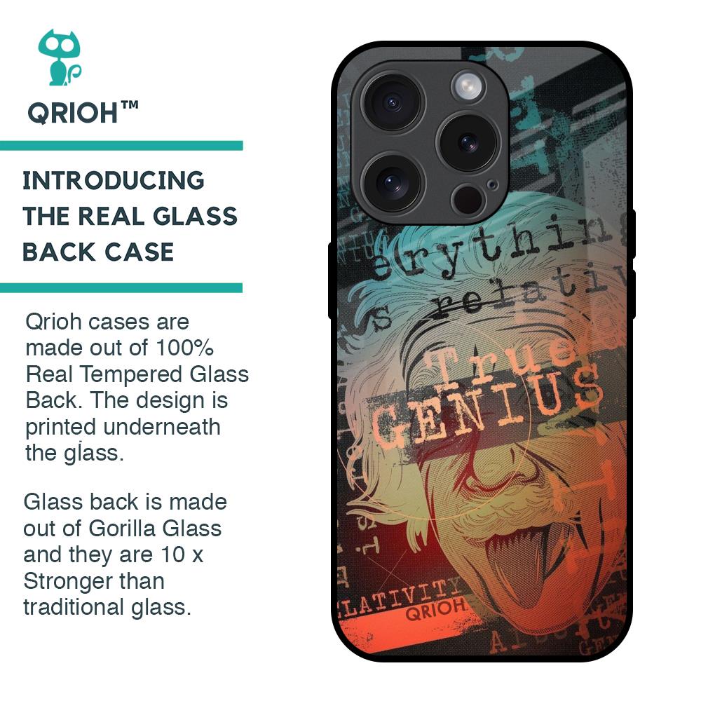 True Genius Glass Case for iPhone 15 Pro
