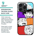 Anime Sketch Glass Case for iPhone 15 Pro