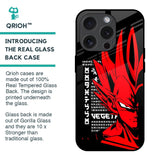 Red Vegeta Glass Case for iPhone 15 Pro