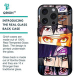 Anime Eyes Glass Case for iPhone 15 Pro