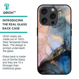 Marble Ink Abstract Glass Case for iPhone 15 Pro