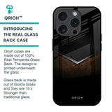 Dark Walnut Glass Case for iPhone 15 Pro