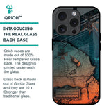 Geographical Map Glass Case for iPhone 15 Pro