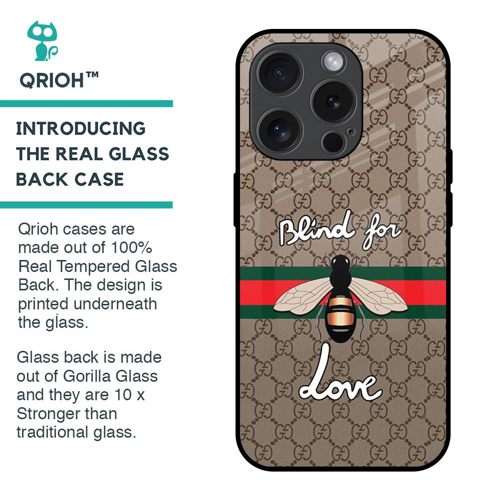 Blind For Love Glass Case for iPhone 15 Pro