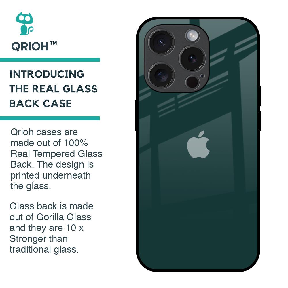 Olive Glass Case for iPhone 15 Pro