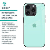 Teal Glass Case for iPhone 15 Pro