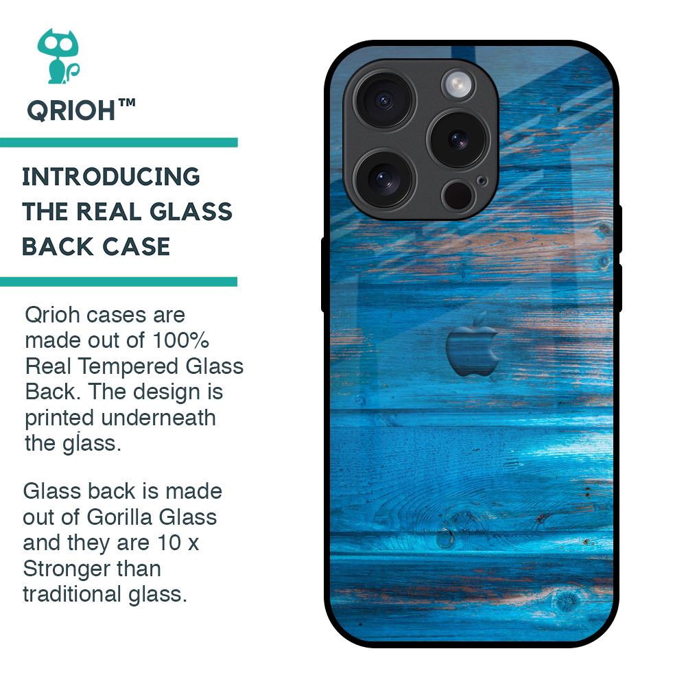 Patina Finish Glass case for iPhone 15 Pro