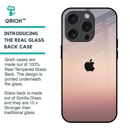 Golden Mauve Glass Case for iPhone 15 Pro
