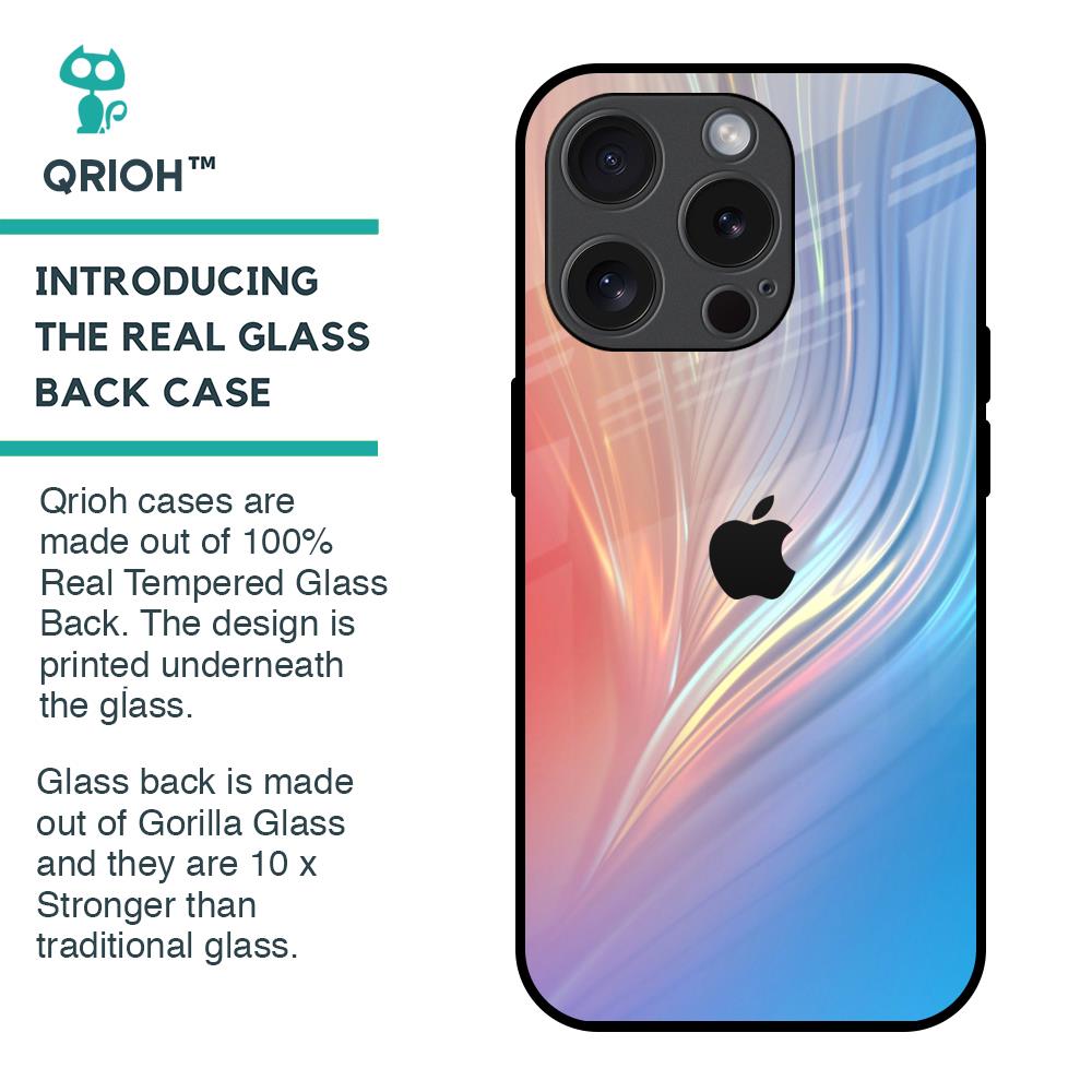 Mystic Aurora Glass Case for iPhone 15 Pro