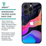Colorful Fluid Glass Case for iPhone 15 Pro