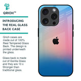 Blue & Pink Ombre Glass case for iPhone 15 Pro