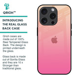 Pastel Pink Gradient Glass Case For iPhone 15 Pro