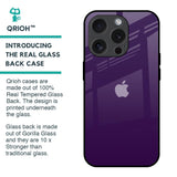 Dark Purple Glass Case for iPhone 15 Pro