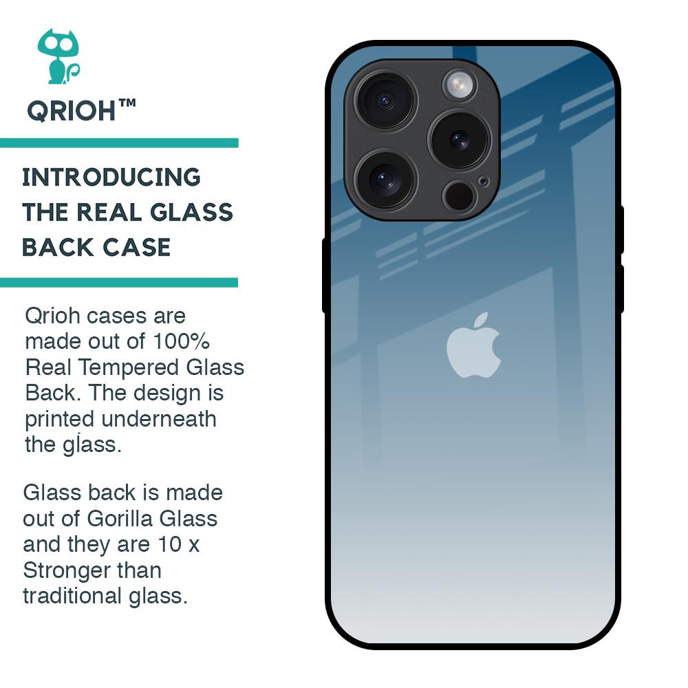 Deep Sea Space Glass Case for iPhone 15 Pro