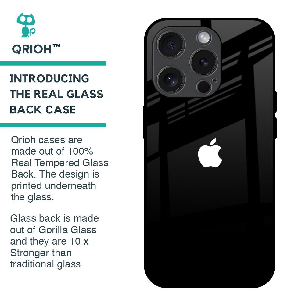 Jet Black Glass Case for iPhone 15 Pro
