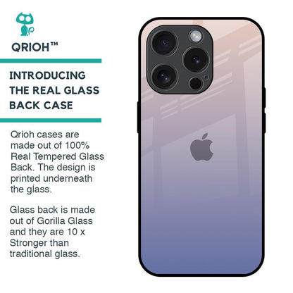 Rose Hue Glass Case for iPhone 15 Pro