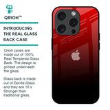 Maroon Faded Glass Case for iPhone 15 Pro