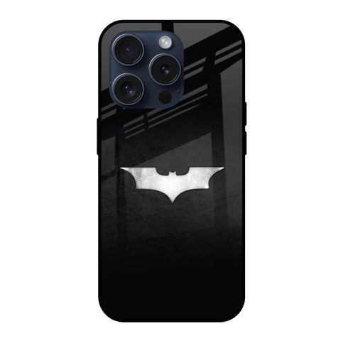 Super Hero Logo iPhone 15 Pro Glass Back Cover Online