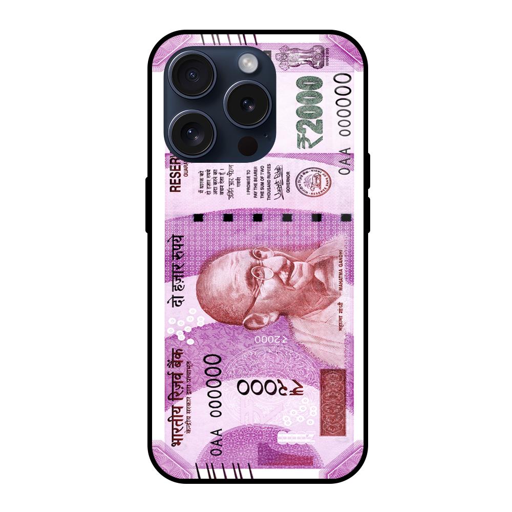 Stock Out Currency iPhone 15 Pro Glass Back Cover Online
