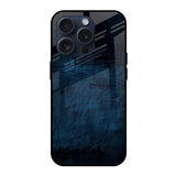 Dark Blue Grunge iPhone 15 Pro Glass Back Cover Online
