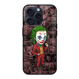 Joker Cartoon iPhone 15 Pro Glass Back Cover Online