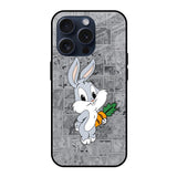 Cute Baby Bunny iPhone 15 Pro Glass Back Cover Online