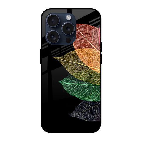 Colorful Leaves iPhone 15 Pro Glass Back Cover Online