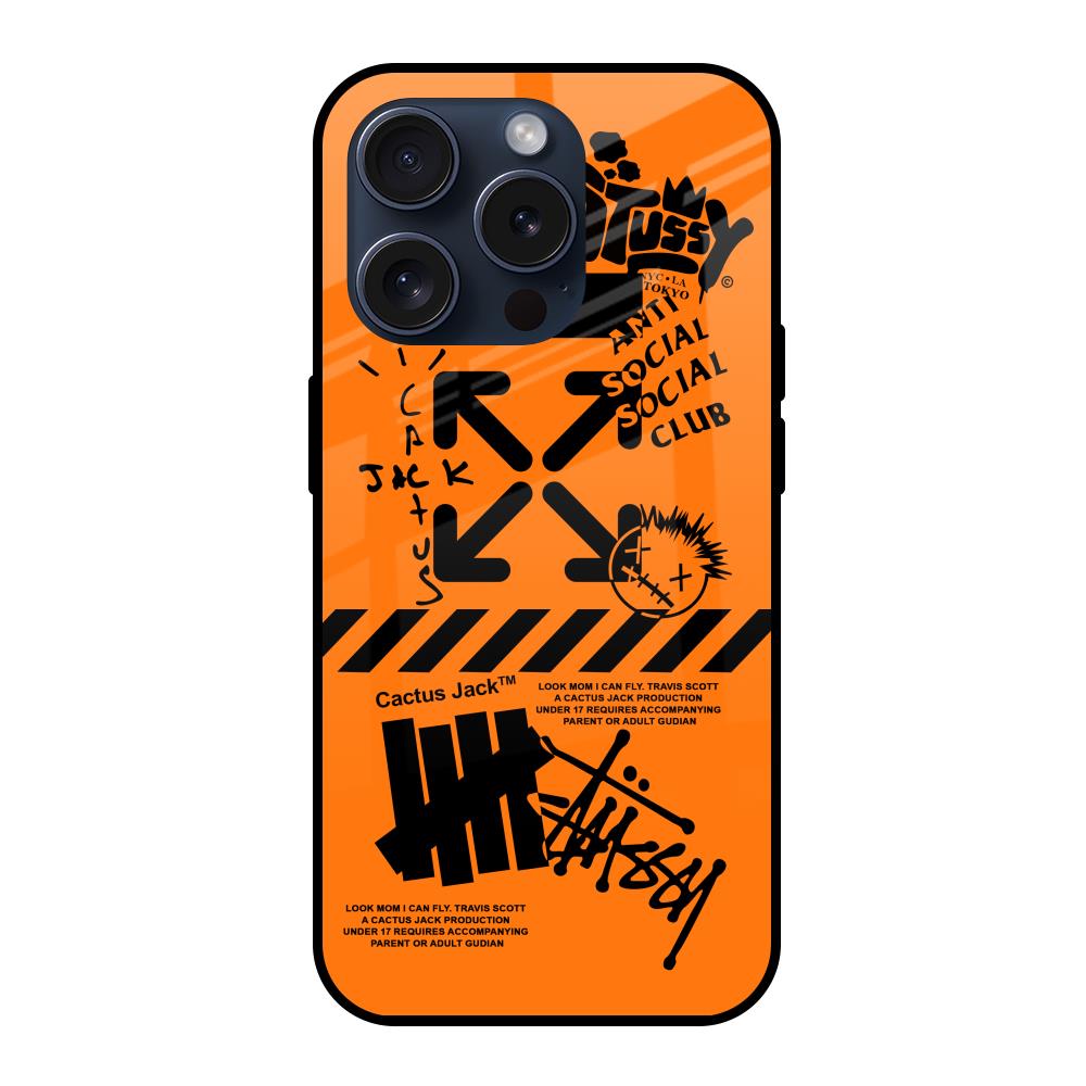 Anti Social Club iPhone 15 Pro Glass Back Cover Online