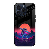 Retro Astronaut iPhone 15 Pro Glass Back Cover Online