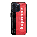 Supreme Ticket iPhone 15 Pro Glass Back Cover Online
