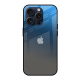 Blue Grey Ombre iPhone 15 Pro Glass Back Cover Online