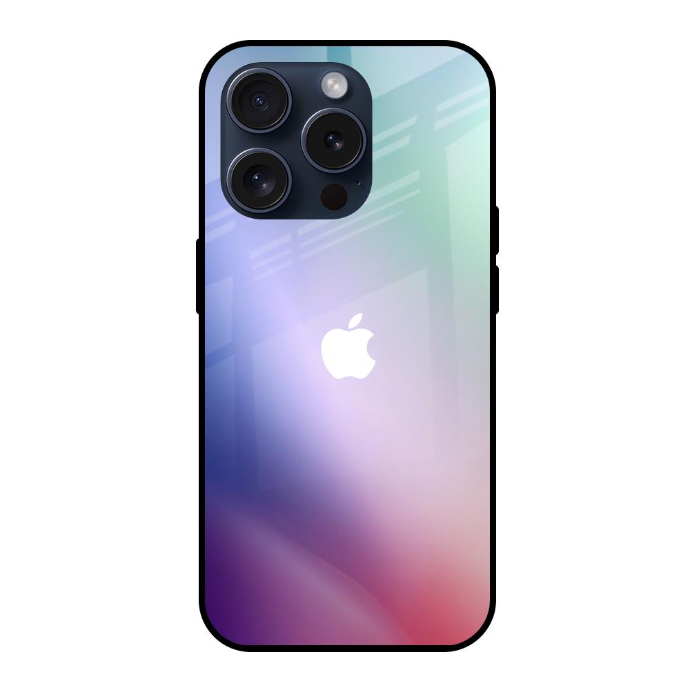 Abstract Holographic iPhone 15 Pro Glass Back Cover Online
