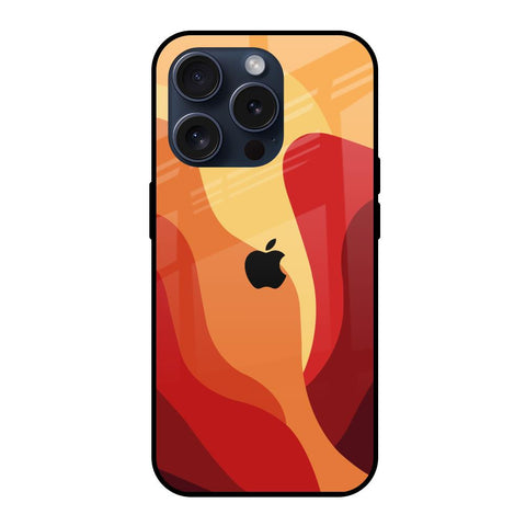 Magma Color Pattern iPhone 15 Pro Glass Back Cover Online