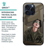 Blind Fold Glass Case for iPhone 15 Pro