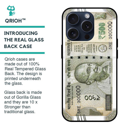Cash Mantra Glass Case for iPhone 15 Pro