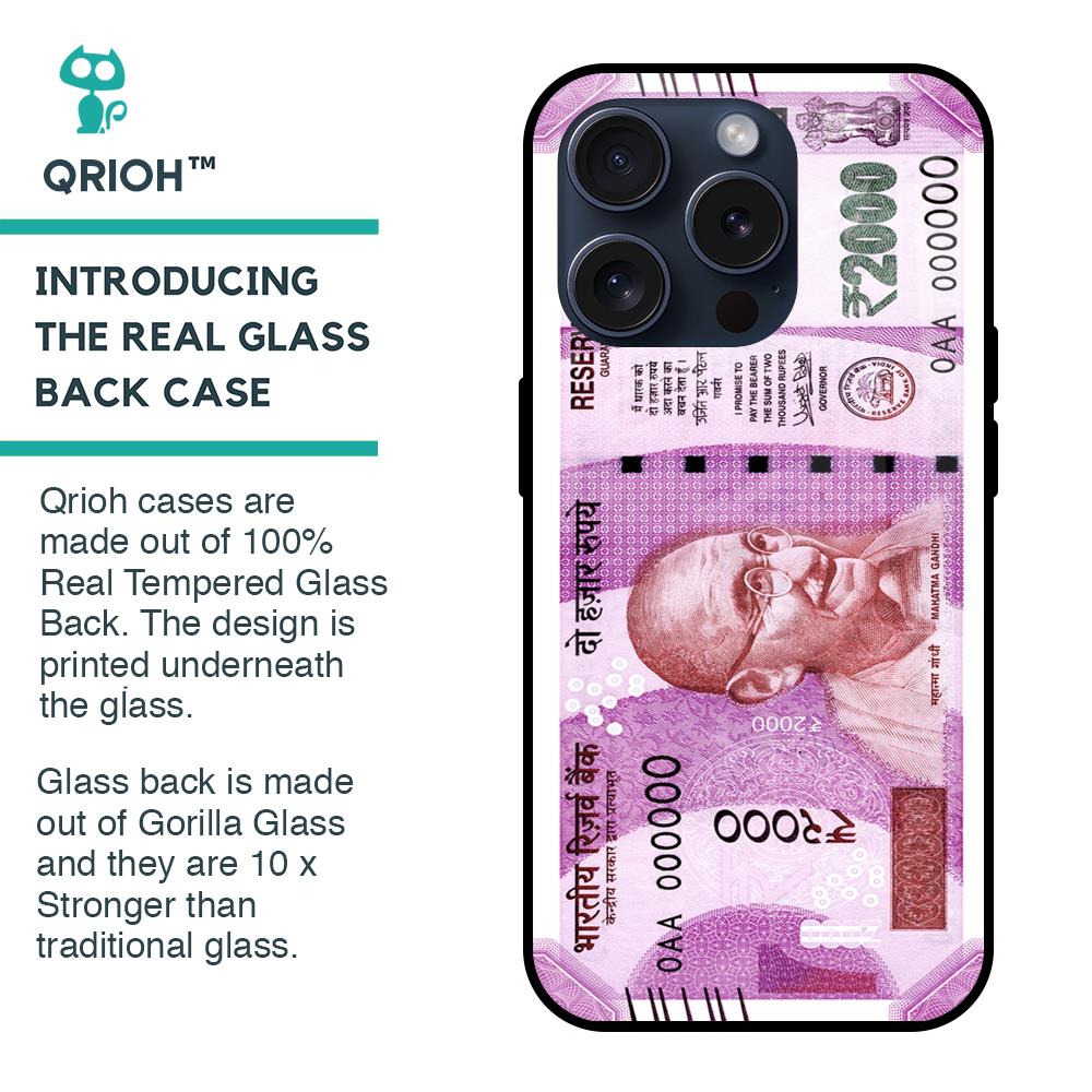 Stock Out Currency Glass Case for iPhone 15 Pro