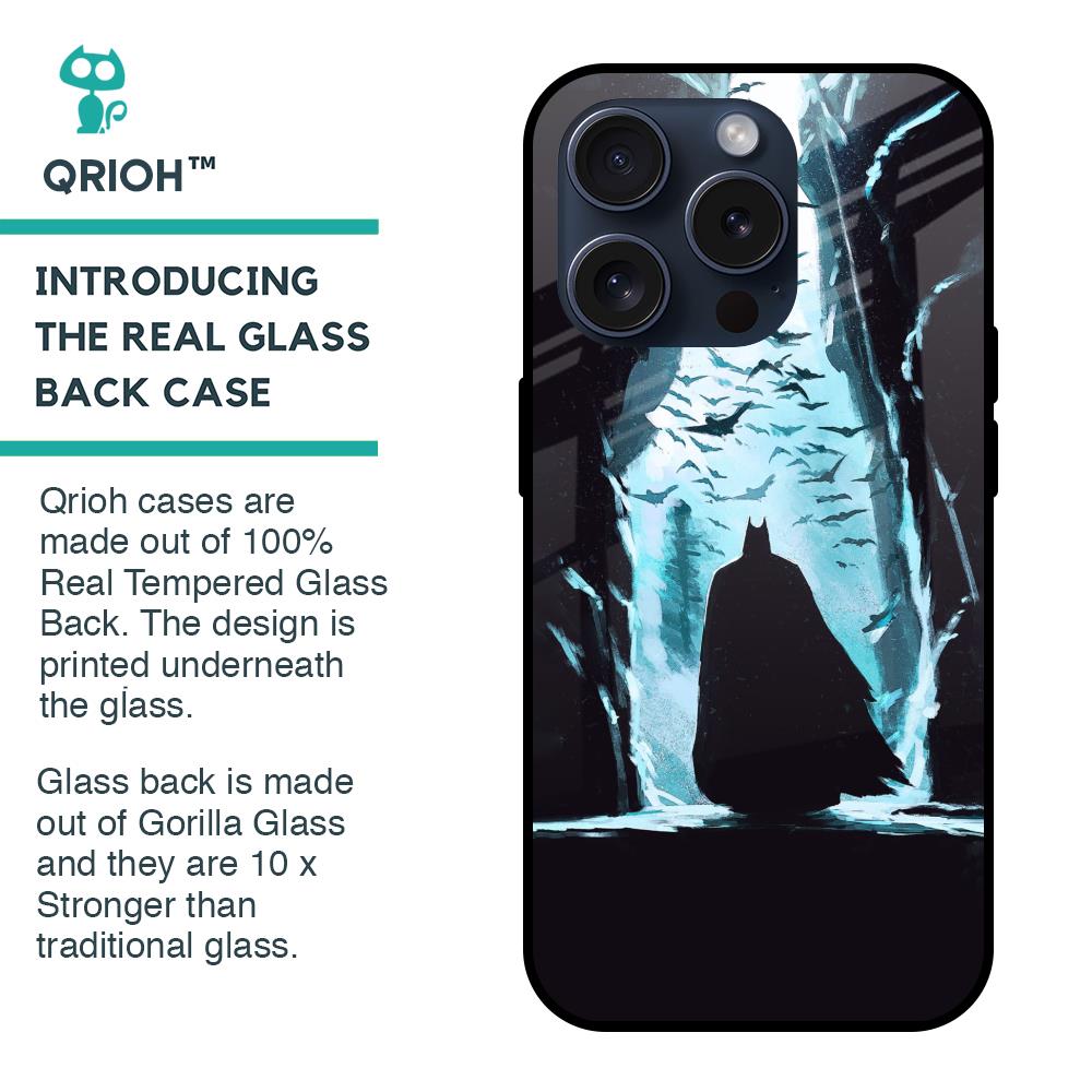 Dark Man In Cave Glass Case for iPhone 15 Pro