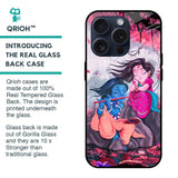 Radha Krishna Art Glass Case for iPhone 15 Pro