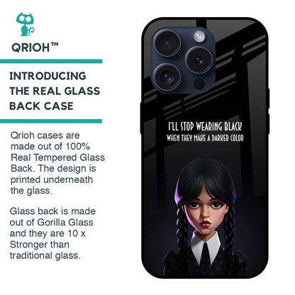Aesthetic Digital Art Glass Case for iPhone 15 Pro