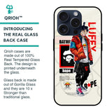 Bape Luffy Glass Case for iPhone 15 Pro