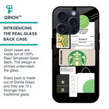 Coffee Latte Glass Case for iPhone 15 Pro