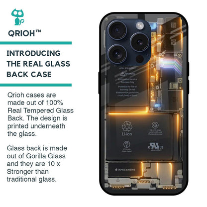 Glow Up Skeleton Glass Case for iPhone 15 Pro