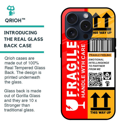 Handle With Care Glass Case for iPhone 15 Pro