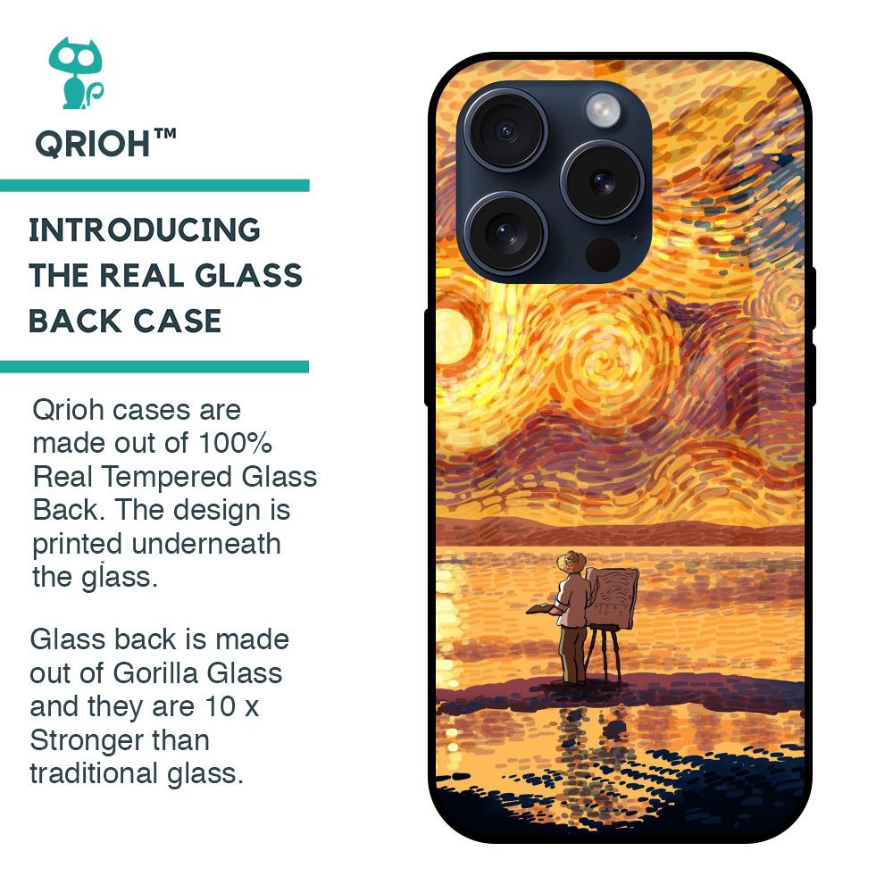 Sunset Vincent Glass Case for iPhone 15 Pro